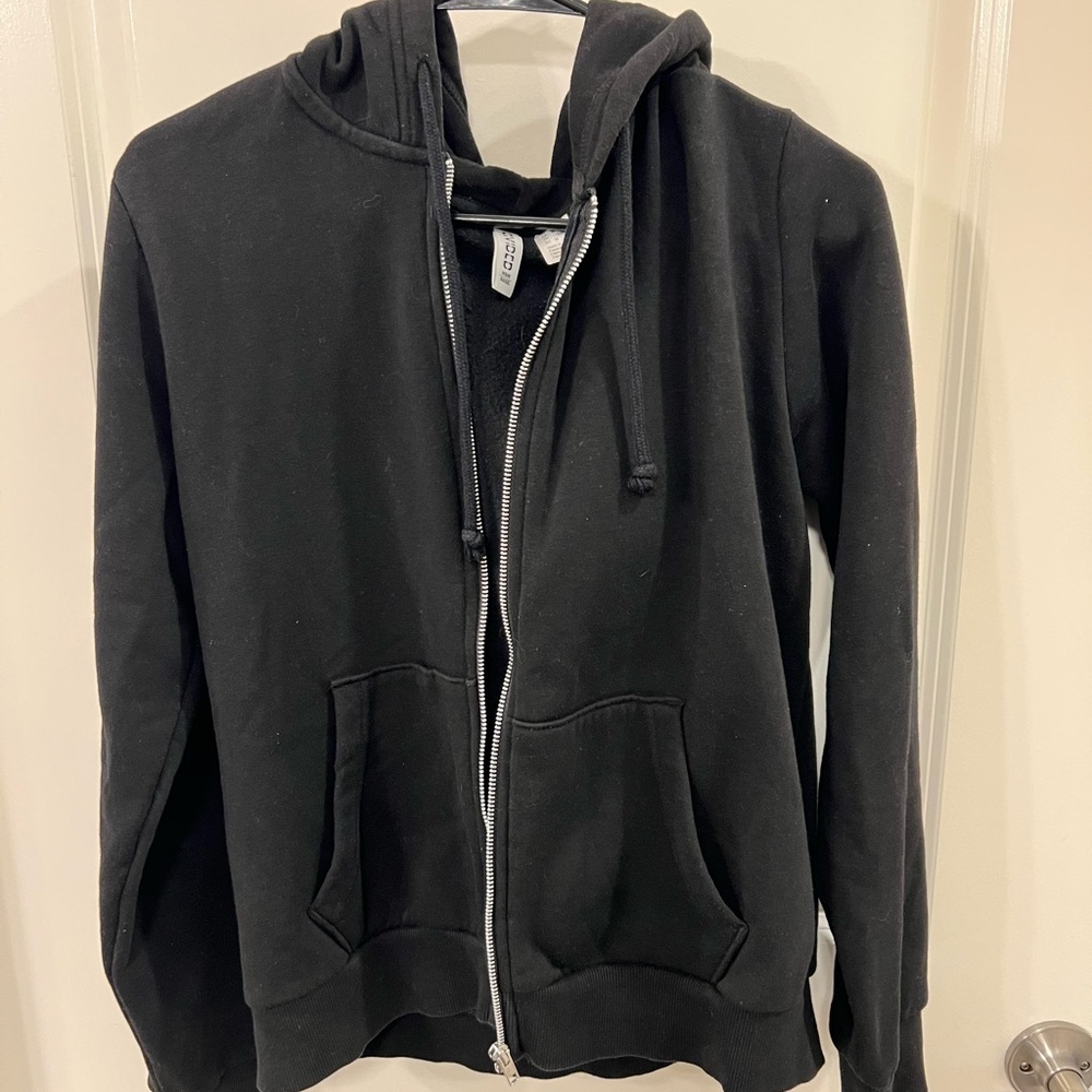 Black H&M Full-Zip Hoodie